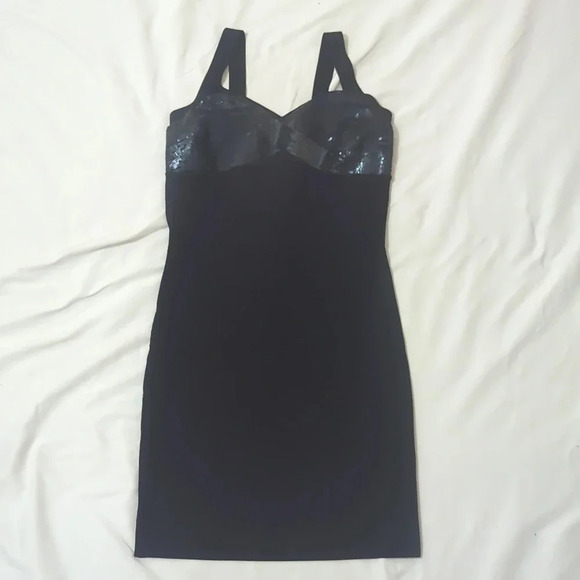 Express Sleeveless Bodycon Mini Dress, Color Black Size S/P - Picture 1 of 13